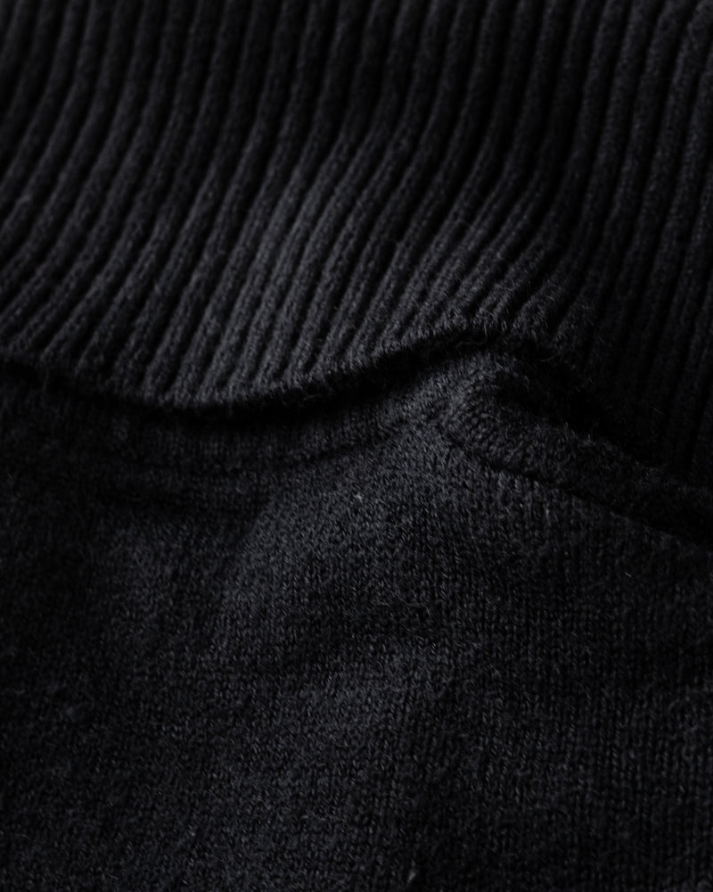 Roll Neck Sweater - Solid Black