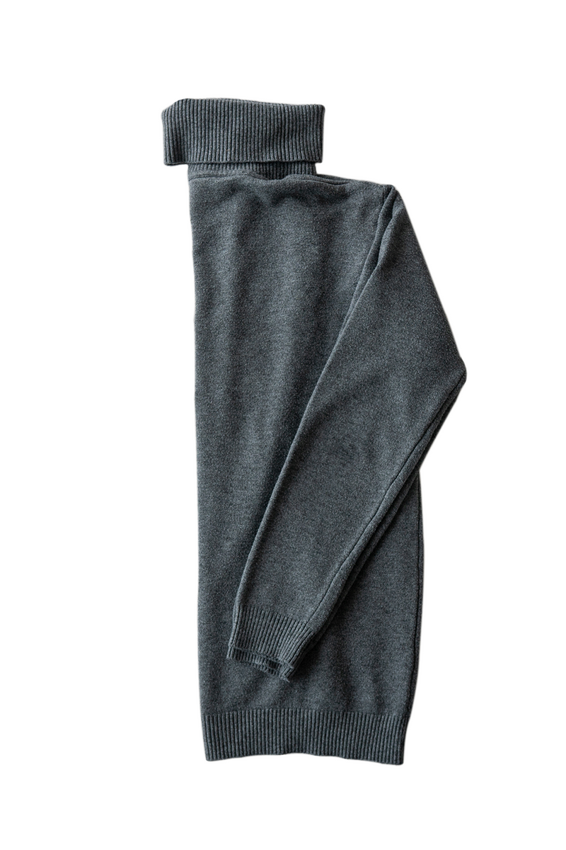 Roll Neck Sweater - Charcoal