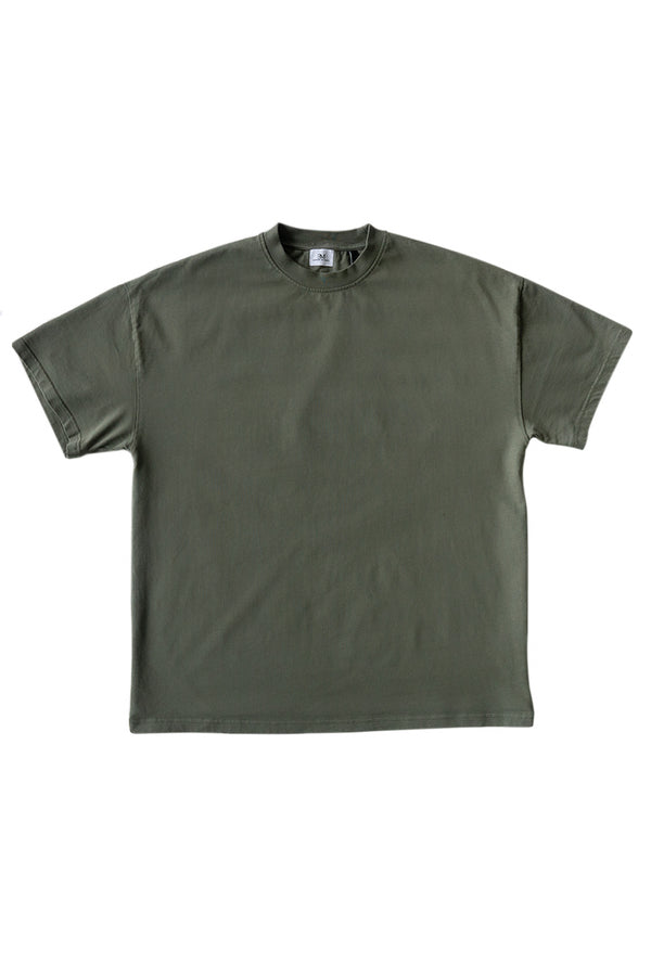 The Drop Shoulder T-Shirt - Olive Green