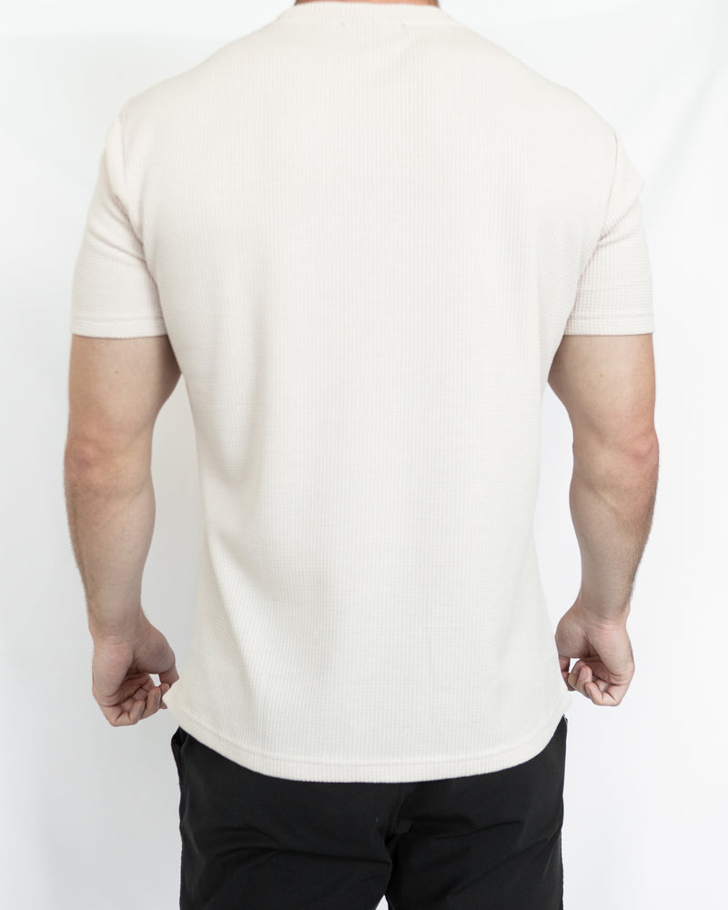 Off-White Waffle Knit T-Shirt – Edward Michael Apparel